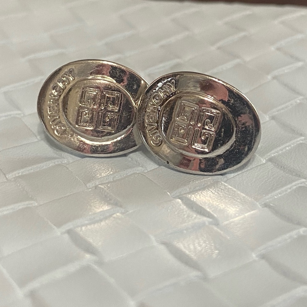 Authentic Givenchy Vintage Silver Adjustable Clip… - image 4